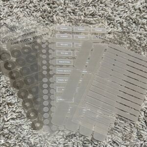 Transparent Planner Stickers Set